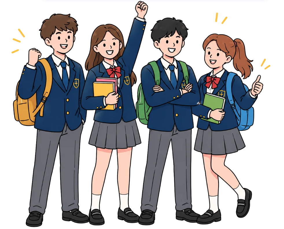 Students celebrating learning at Zawr Industries